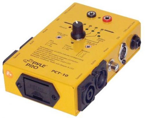 Pyle pct10 audio cable tester - 7 plug types for sale