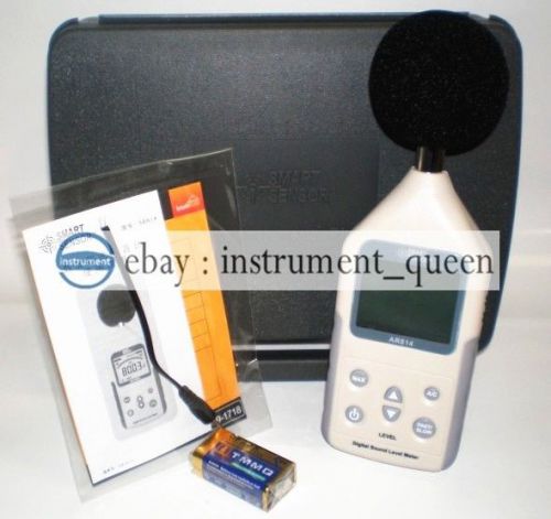 Smart sensor ar814 digital sound level meter noise tester 30-130db !brand new!! for sale