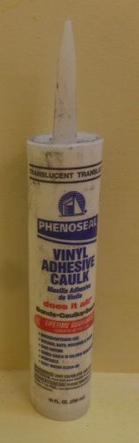 PhenoSeal Translucent Vinyl Adhesive Caulk 10 Oz Sealant Indoor Outdoor