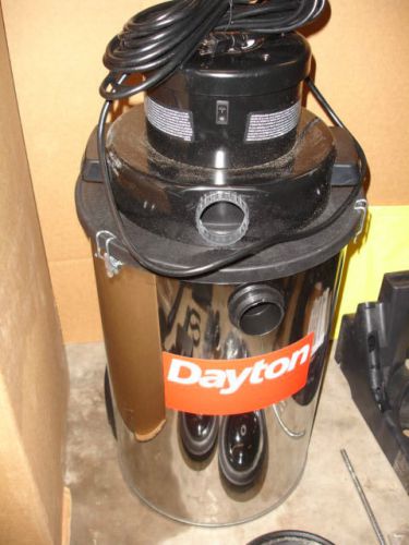 Dayton Commercial Industrial Wet/Dry Vacuum 1VHG2A 20 Gallon Stainless Steel NEW