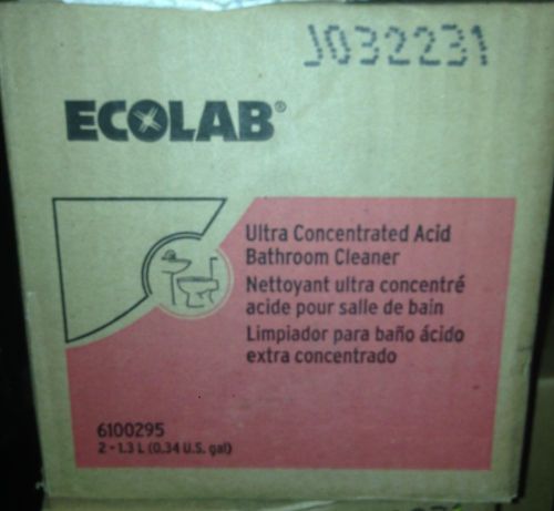 Ecolab®  qc ultra concentrated acid bathroom cleaner - 1.3 l, 2/case 6100295 for sale