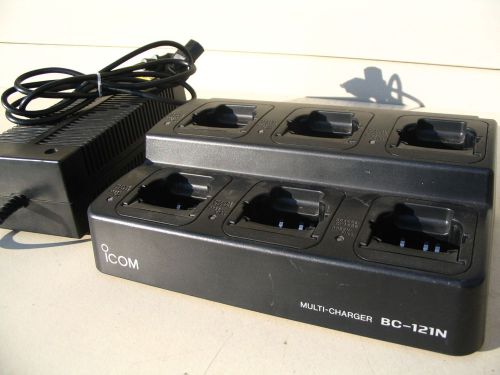 BC121, 6-UNIT GANG CHARGER FOR ICOM