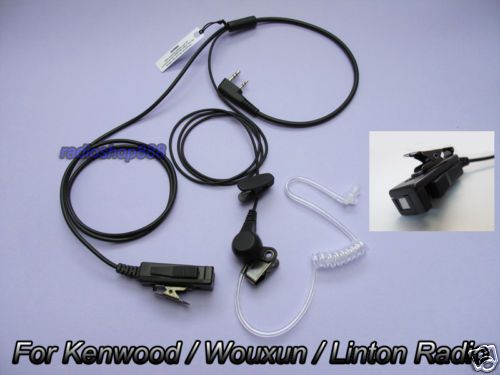 2 Wire Palm Mic Kit for Kenwood and Wouxun Baofeng KG-UV2D 8K1 UV-5R UV-5R plus