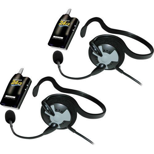 Simultalk eartec 2 simultalk 24g beltpacks with fusion headsets slt24g2fn for sale