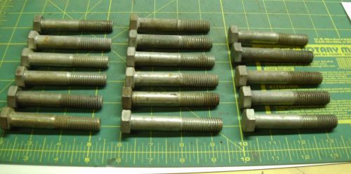 Hex head bolts screws 1/2-13 x 3 steel grade 2 &amp; 5 (17) #4202a for sale
