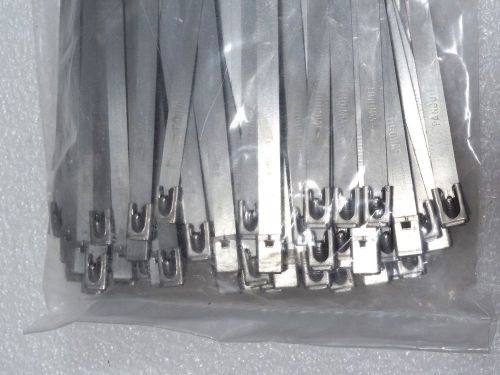 Panduit mlt4h-lp316 stainless steel cable ties 14.3&#034; long, 100pk,  ~ for sale