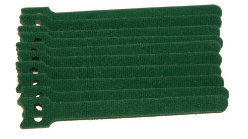 Green 10 Pack 6in. Reusable Velcro Cable Tie Ties for Guitar Mic Speaker Cable