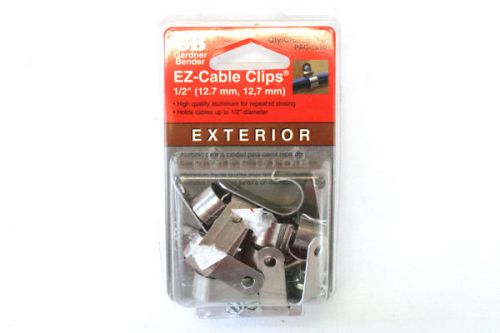 Gardner Bender Aluminum Metal EZ 1/4&#034; Exterior Cable Clips 15-ct