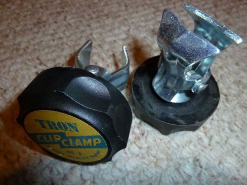 2- New- Bussmann No.8 Tron Clip Clamp 92100