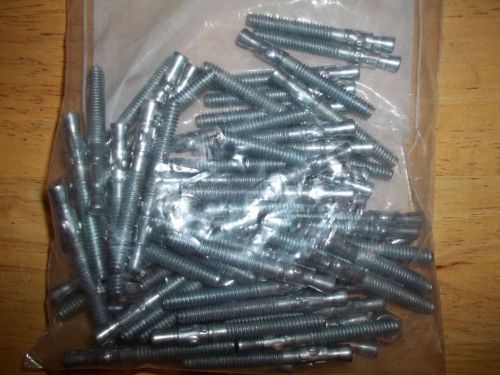 1/4 x 2-1/4 one piece/wedge style rawl stud anchors 37401 lot of 50 for sale