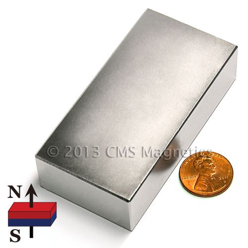 Neodymium Magnet N45 3x1 1/2 x3/4&#034; NdFeB Rare Earth Magnet 10 PC