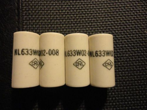 4pcs vintage crl ceramic standoffs 1&#039;&#039;l. 1/2 o.d. 8-32  nl633w02-008 for sale