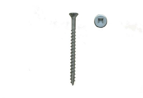 Deck screws # 8 x 2&#034; flat head # 2 sq dr dacro  ( 1400 pcs ) for sale