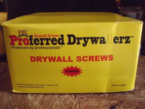 Pfc proferred drywallerz drywall screws #6 x 1-1/4 coarse 8000 pieces for sale