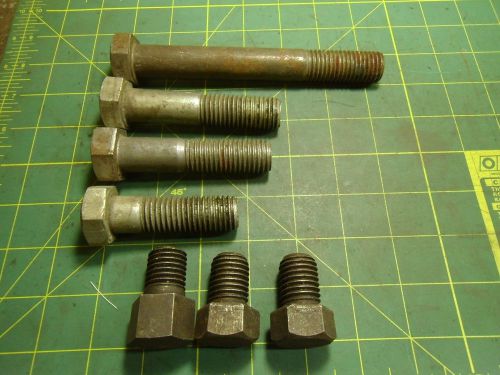 Hex head bolt screw 3/4-10 lot of 7 various lengths #52010 for sale