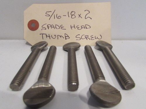 Thumb srews/5/16 x 18 x 2 stainless steel 5pcs, for sale