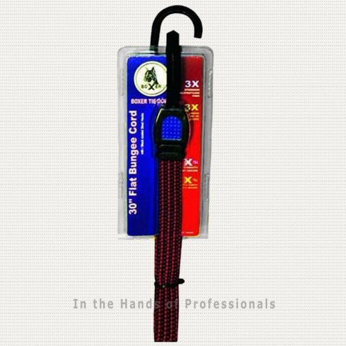 Boxer tools 66285 - 30&#034; flat elastic hd bungee cord w/2 steel covered hooks &gt;new for sale