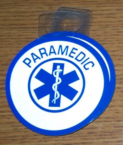 Paramedic decal, 2.5&#034; diameter, exterior