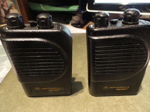 Two Motorola Minitor III VHF Pagers, Fire/EMS
