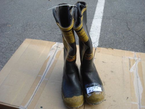 Ranger FIRE MASTER Firefighter Turn Out Gear Rubber Boots Steel Toe 8.0....R126