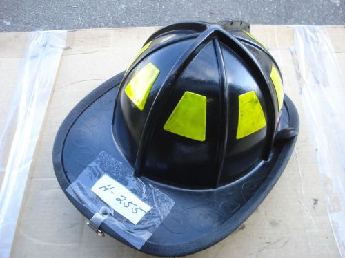 Cairns 1044 Helmet Black + Liner Firefighter Turnout Bunker Fire Gear ...H-255