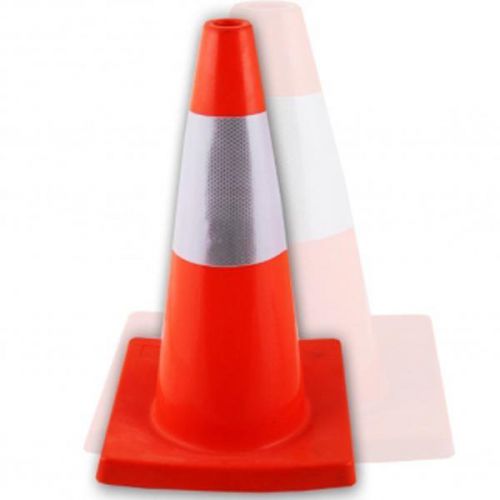 28&#034; Orange Reflective Wike Body Safety Cone School Traffic Construction Sports