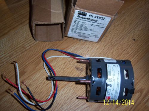 New dayton 4yu32 motor shaded pole 1/30 hp 1550rpms 115v 3.3 open for sale