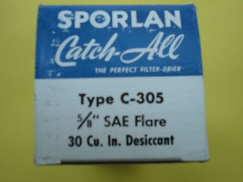 New SPORLAN Catch-All  Type C-305  5/8&#034; SAE Flare   30 Cu. In. Desiccant