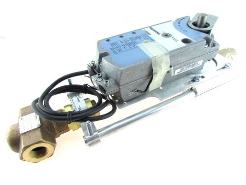 Siemens valve assembly 2-way modulating control spring return electric actuator for sale