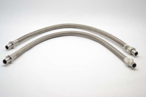 Lot 2 new na 101440773 braided flexible metal hose 1x36in length liner b396396 for sale