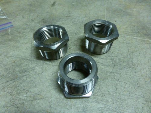 3 new ss swagelok pipe connector union  1-1/4 male x 1 female    no reserve for sale