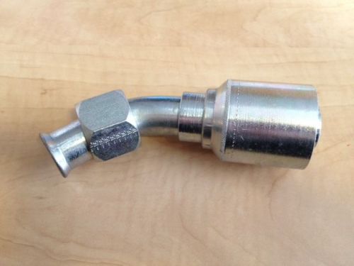 Eaton weatherhead coll-o-crimp 43016u-696 45deg female swivel tube elbow fitting for sale