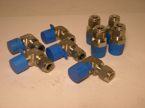 S/s wedge style compression fittings lot # 314 for sale