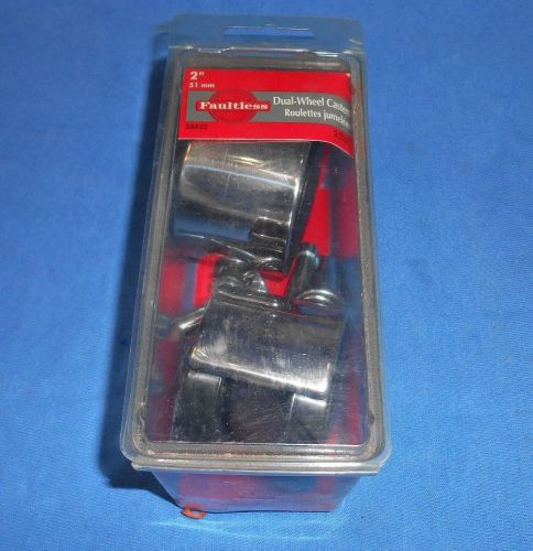 Faultless Dual Wheel Stem Caster Kit ,  2 pack ,  #24435 , 90Lbs. ea. 2&#034; /  51mm