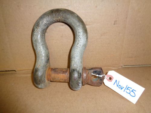 8 1/2 ton Clevis Screw Pin Anchor Shackle 1&#034; Pin Dia.  ~ Made in USA ~ Nov155