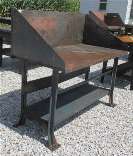 5&#039; x 30&#034; Steel Welding Table Industrial Age Shop Bench Kitchen Counter Island a