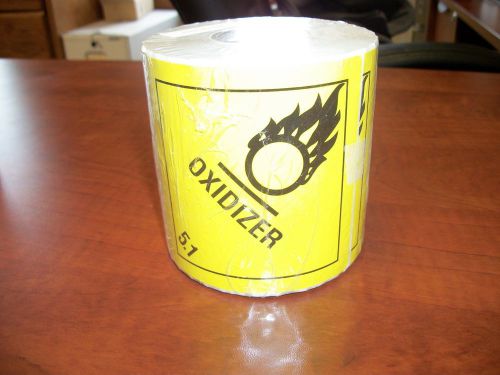 Diamond Yellow Oxidizer 5.1 label - 500 per roll