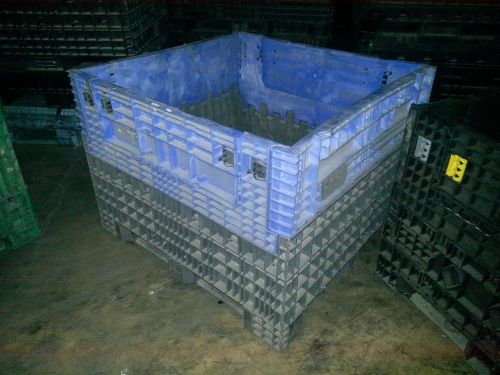 Pallet Box 48x45x34 Storage Container Collapsible Automotive Shipping Bin