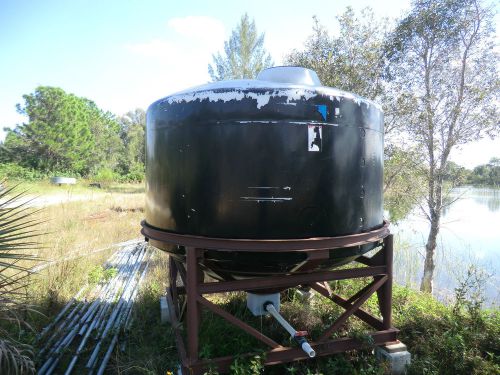 CONICAL 1250 GALLON TANK IN STEEL CRADLE