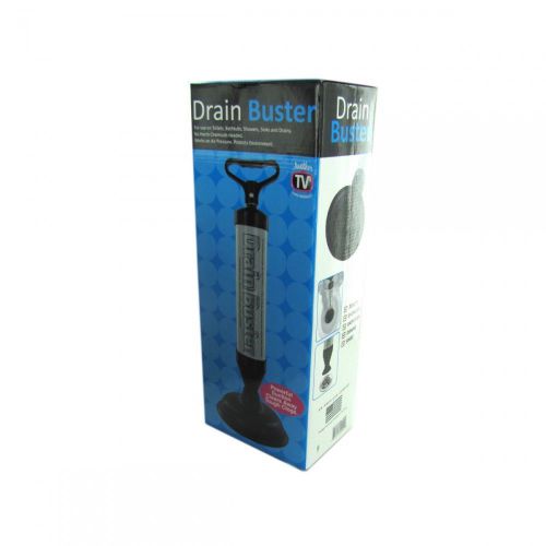 Drain buster clears away clogs great for toilets fountains pipes sink &amp; more for sale