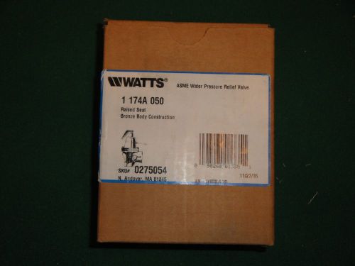 Watts pressure relief valve    1 174a 050    1&#039;&#039;  50psi for sale