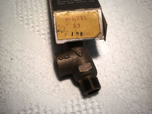 Watts series 53  pressure relief valve 1/2 inch for sale