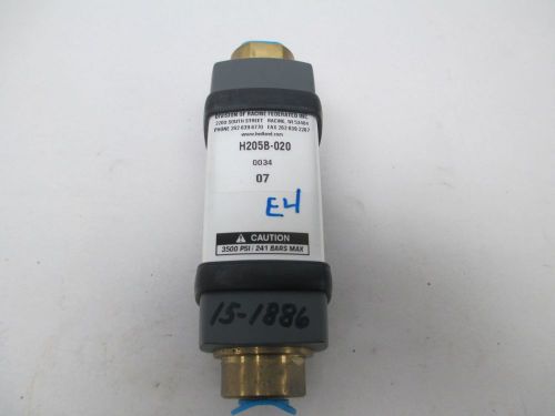 New hedland h205b-020 water 0.2-2gpm flowmeter d290390 for sale