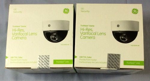 NIOB Lot of (2) GE Security #TVD-DOME-HR Hi-Res Varifocal Lens Video Cameras