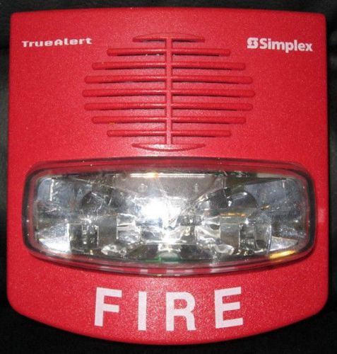 Simplex true alert audible visible horn flash strobe notification 4906-9127 for sale