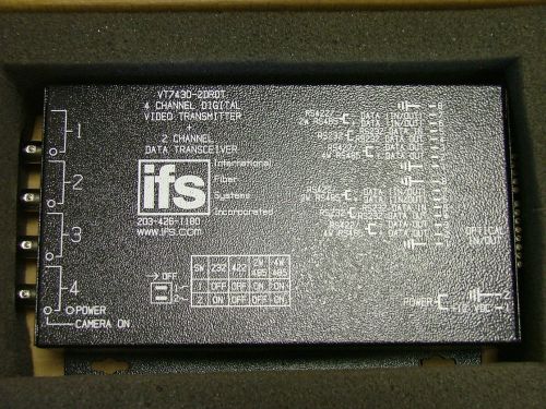 VT7430-2DRDT IFS 4 CH DIGITAL VIDEO TX / 2 CH DATA TCVR, SM LASER, 1 FIBER