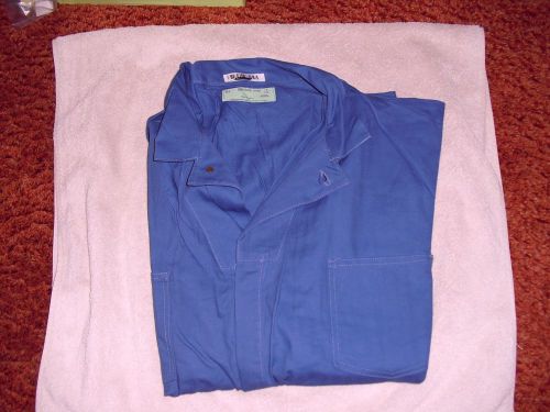 Univeral Overall Coverall NWOT 58 LONG 100% cotton button blue 4XL MADE IN USA