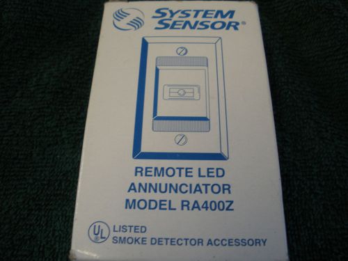 System sensor remote led annunicator model ra400z smoke detector equipment new for sale