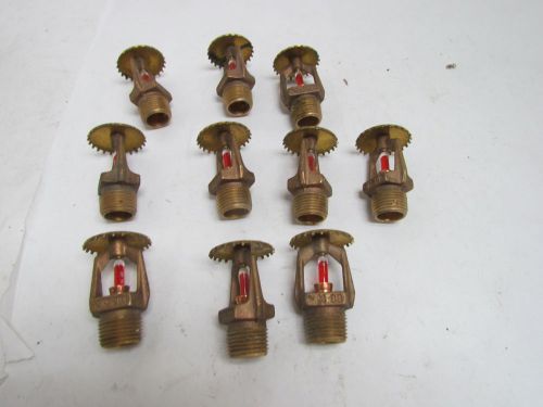 Viking m98 589a brass fire sprinkler head 1/2&#034; npt red bulb for sale