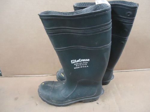 Mens Size 7 16&#034; Buffalo Steel Toe LaCrosse Boots ANSI Z41 PT91 M I/75 C/75